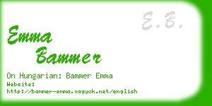 emma bammer business card